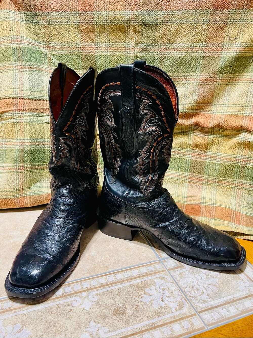 Lucchese Classic Men's Black Western Cowboy Boots